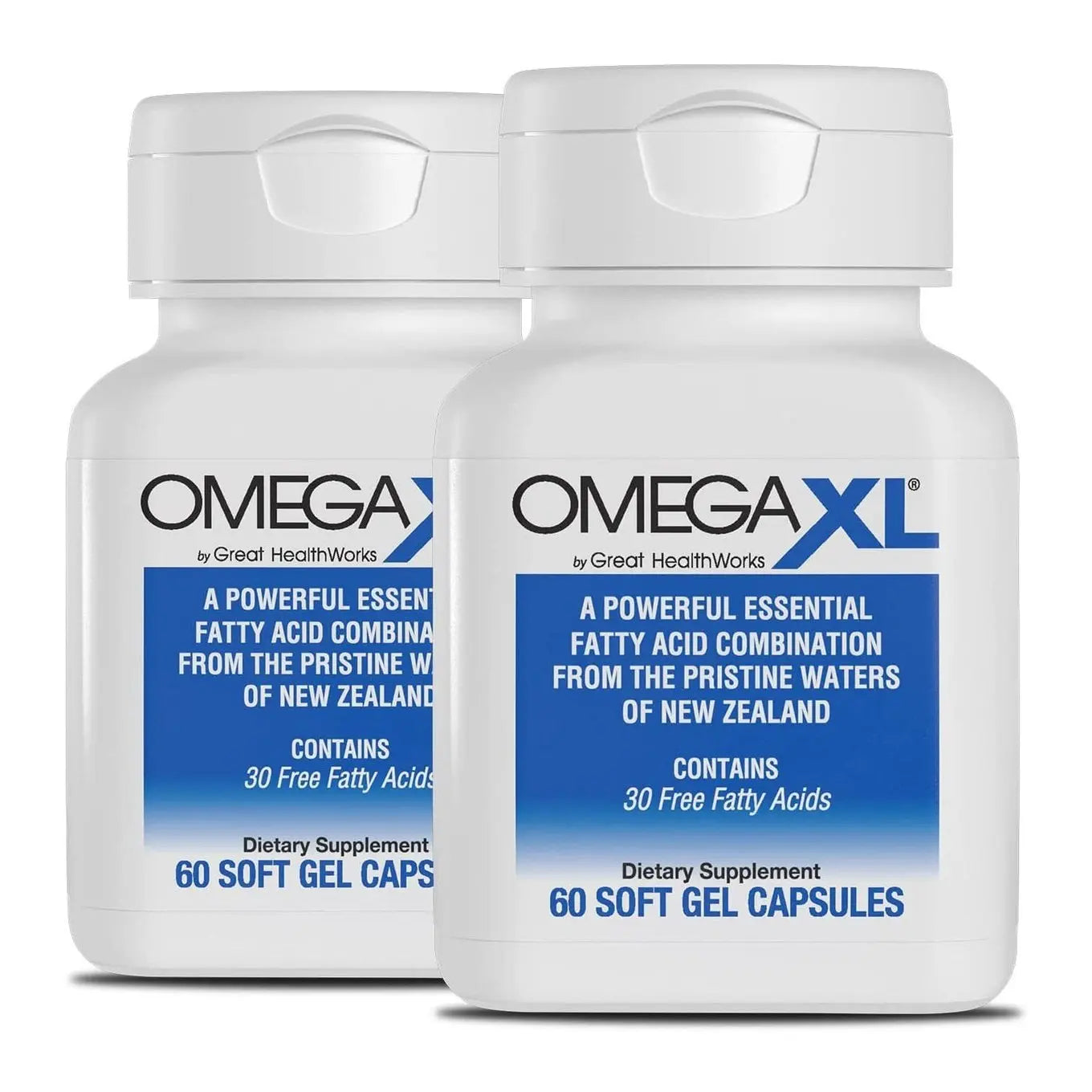 OmegaXL 120 Softgels (60 x 2 Pack) & VitaminXL D3 High Potency Daily Vitamin D 5000 IU 125mcg(30 Softgels) OmegaXL